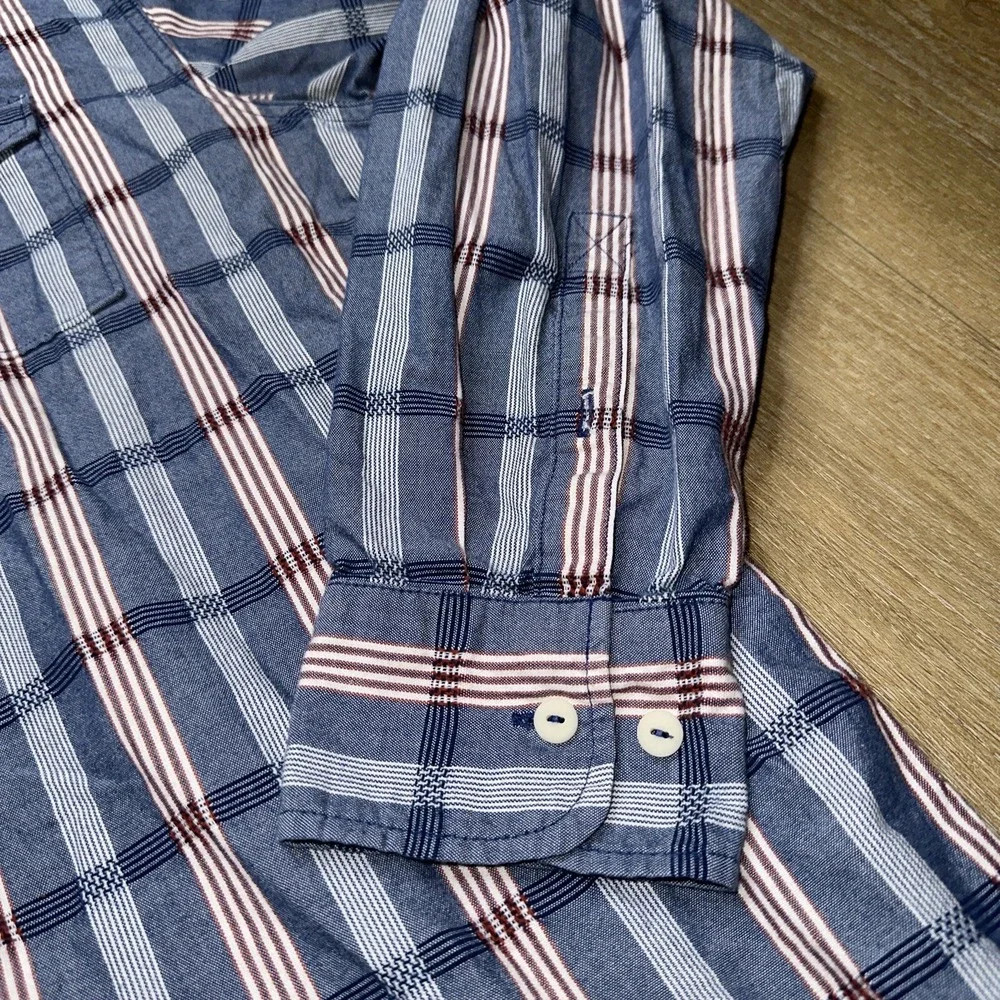 Tommy Bahama‎ Button Down Striped Shirt Men's Medium Cotton Long Sleeve Preowned